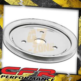 Cobra-tek Hz-9602-c For 1955-68 Chevy Small Block Chrome Steel Crankshaft Pulley - Short 1 Groove