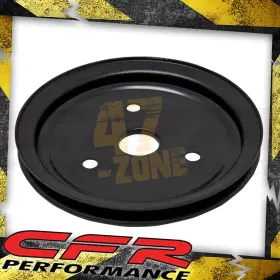 Hz-9602-pbk Cobra-tek For 55-68 Chevy Small Block Black Steel 1 Groove Crankshaft Short Water Pulley