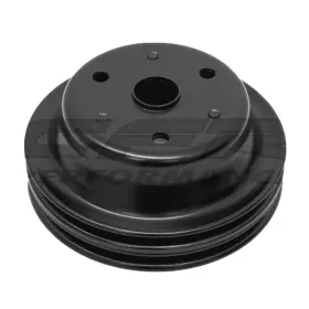 Hz-9607-pbk Cobra-tek 2 Groove Steel Crankshaft Pulley For 1969-1985 Chevy Small Block Long Water Pump