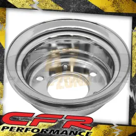 Hz-9771-c Cobra-tek Steel For 1965-1966 Ford Sb Crank Pulley 1 Groove - Chrome