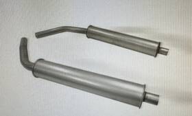 Corvette Central 321353 1956-62 Round Off Road Mufflers-special Hi Perf/corvette