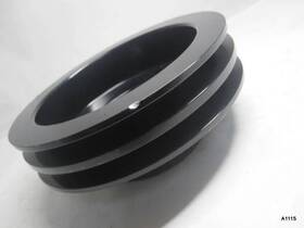 Cvf Racing Sbfe2wp Ford Small Block Water Pump Twin V-belt Pulley Stealth Black Billet