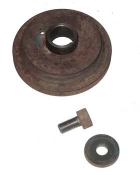 Datsun Nissan 12303-21002 68 69 70 71 72 73 510 L16 Crank Pulley A/c 2 Groove W Bolt 1600