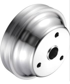 Demotor Performance Pu025 For Sb Chevy Aluminum Crankshaft Pulley 2 Groove Lwp Long