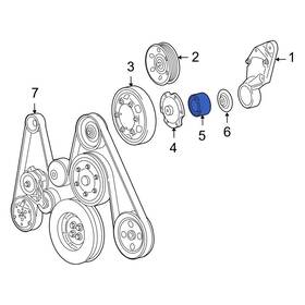 Dodge Oe 4429639 For Ram 2500 94-10 Accessory Drive Belt Tensioner Bearing