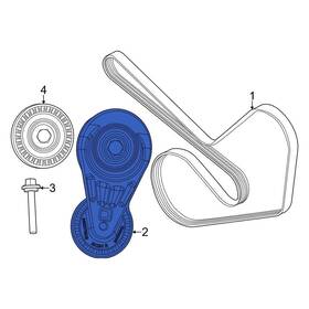 Dodge Oe 4893759ab For Hornet 23-25 Accessory Drive Belt Tensioner Assembly