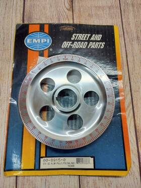Empi 00-8915-0 Stock Size Aluminum Crank Pulley With Red Timing Marks For Vw
