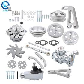 Etecgo 1126471 Alternator Power Steering Long Water Pump With Pulley Bracket Kit Sbc For Chevy