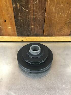 Fiat 4443448 124 Spider Original Dohc Crankshaft V-belt Pulley. #4443448. Used. Kf376
