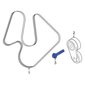 Fiat Oe 68336003aa For 500x 2019-2023 Belt Tensioner Bolt