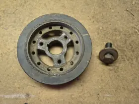132792 Ford Fe 352 390 428 Crank Pulley #132792 C4ae 6316 A E6 1966 Oem Original