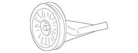 2s4z-8678-ba Ford Genuine 2004 Mustang Base Accessory Drive Belt Idler Pulley