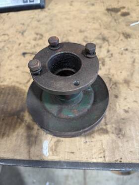 Ford 91a-6312 1939 1940 1941 Flathead V-8 Crankshaft Pulley 85hp Fan Mount