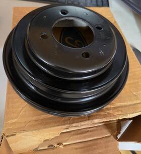 Ford D0oe-6a312-e Nos 1970-72 Mustang Mach 1 351c 2 Row/ Sheav Crankshaft Pulley In Box