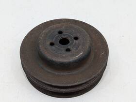 Ford D0se-6509-b1 70s Engine Fan Water Pump Pulley Dual V Belt Vintage Used Part