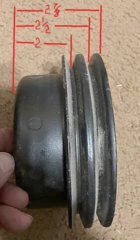 Ford D1tz-6a312-a Crankshaft Pulley 2 Groove 3 Bolt Mustang F-series 302 351w Crank Galaxie