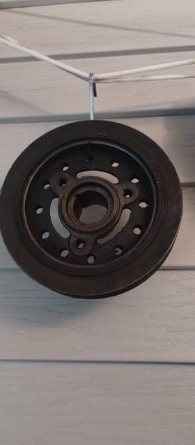 Ford D2de6316a2a 302 351w Sbf Engine Harmonic Balancer Dampener V Belt Pulley 3 Bolt
