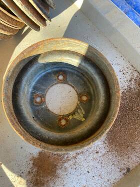 Ford F2ue-6312-ca 1987-1996 Truck Main Pulley Crank 5.0l 302 V8 351w 5.8l 5.0 5.8 Liter L