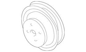 Ford F87z-8509-ab Genuine Engine Water Pump Pulley