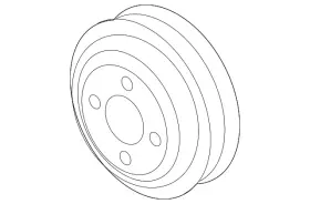 Fw9z-8509-a Ford Genuine Engine Water Pump Pulley