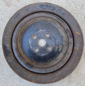 Ford Lincoln Fomoco Factory Original Oem C6ve-6a358-b Continental 430 462 Mel Water Pump Pulley 1961-198 61-68