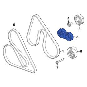 Ford Oe Br3z6b209h For F-150 2011-2024 Accessory Drive Belt Tensioner Assembly