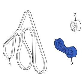 Ford Oe F8uz6b209ca For Excursion 00-03 Accessory Drive Belt Tensioner Assembly