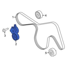 Ford Oe Fl3z6a228b For F-150 2015-2024 Accessory Drive Belt Tensioner Assembly