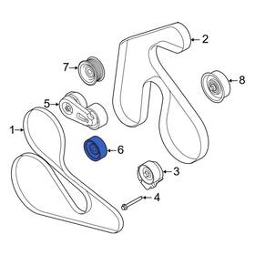 Ford Oe Kr3z8678c For F-150 2024 Accessory Drive Belt Idler Pulley