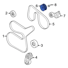 Lc3z8678a Ford Oe For E-350 Super Duty 21-26 Accessory Drive Belt Idler Pulley Lc3z8678a Ford Oe For E-350 Super Duty 21-26 Accessory Drive Belt Idler Pulley