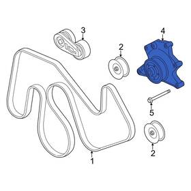 Ford Oe Lc3z8678f For F-250 Super Duty 12-19 Accessory Drive Belt Idler Pulley