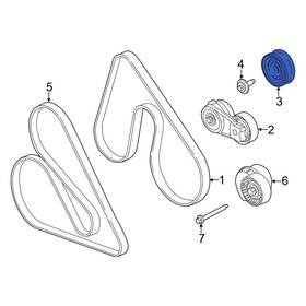 Ford Oe Ml3z8678a For F-150 2021-2022 Accessory Drive Belt Idler Pulley