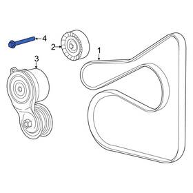 Ford Oe W500128s439 For Escape 2020-2022 Belt Tensioner Bolt
