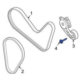 Ford Oe W503297s437 For Fusion 2010-2012 Belt Tensioner Bolt