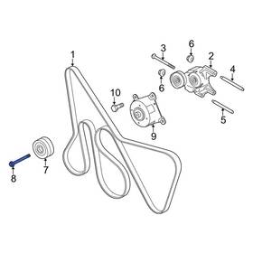Ford Oe W702728s442 For Transit-250 15-19 Accessory Drive Belt Idler Pulley Bolt