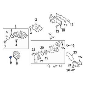 Ford Oe W719168s437 For F-150 2011-2024 Belt Tensioner Bolt