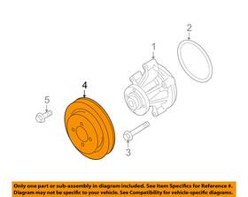 Ford Oem 9w7z-8509-a Water Pump-pulley 9w7z8509a