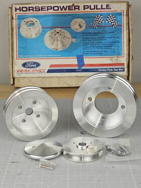 Ford Racing M-8509-r Short Water Pump Pulley Kit Street Rat Rod 302 351w 289 Shorty