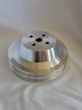 Ford Sd-sbfl2wp-hf Small Block 2 Groove Water Pump Pulley V-belt Overdrive 289 302 351w Sbfl