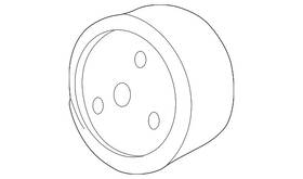 Ford Xs4z-8509-aa Genuine Engine Water Pump Pulley