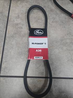 Gates 072053017380 A36 1/2 Inch X 38 Hi-power Ii Accessory Drive Belt
