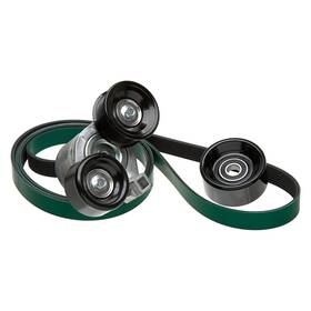 Gates 90k-38191hd For Ford Excursion 02-03 Micro-v Serpentine Belt Drive Component Kit
