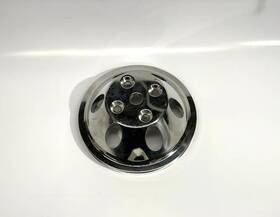 Gearhead 8800pol Display Small Block Mopar Polished Aluminum 1 Groove Water Pump Pulley Dodge