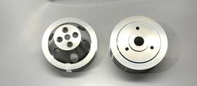 Gearhead 8842/8849 Display Big Block Chevy Swp 2 Groove Water Pump 3 Crankshaft Pulley Kit