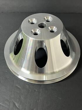 Gearhead 9478 Small Block Chevy Swp Aluminum 1 Single Groove Upper Water /pump Pulley Sbc