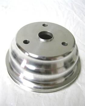 Gearhead 9484 Lwp Small Block Chevy Aluminum Single Groove Crankshaft Lower Pulley Sbc 283 350