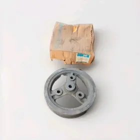 3929697-nos General Motors 3929697 1967-69 Corvette L88 L89 2 Groove Cast Iron Crank Shaft Pulley Gm #3929697-nos