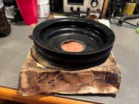 General Motors 481038 71 72 Nos Pontiac Gto Trans Am Grand Prix Crank Pulley With Ac 1971 1972