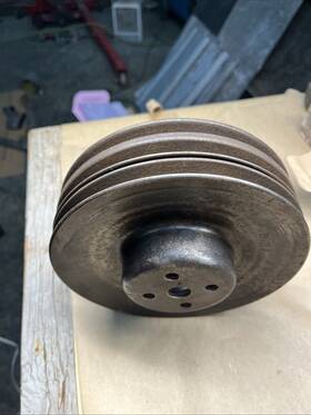 General Motors Oldsmobile 391433ji 1967 V8 3 Groove Water Pump Pulley 425 Cid/p.s./a.i.r. 391434ji