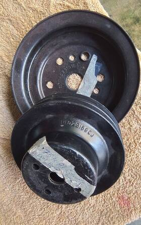 Gm 14023159cj Pulleys For 1975 To 1981 Small Block Chevy Short Water Pump